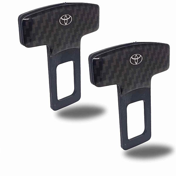 Par Fivela Fecho Anti Beep Cinto Segurança carbono Toyota
