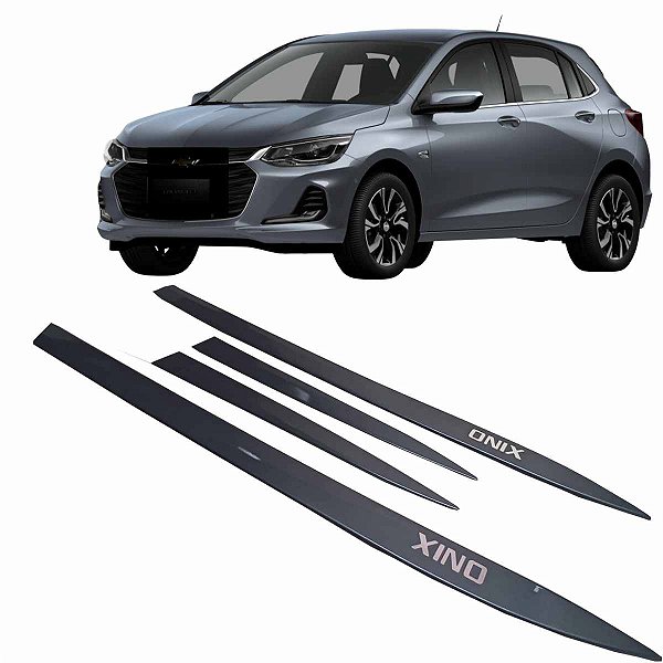 Friso Lateral GM Novo Onix Cinza Santin cor Original 2023