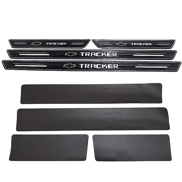 Kit Soleiras de protetor 4 portas Tracker adesivo resinado