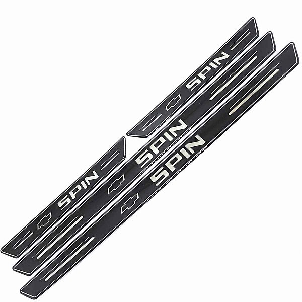 Kit jogo de Soleiras Spin de porta preto premium resinado