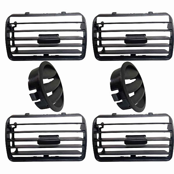 Kit Difusor Ar grade Painel Gol G3 G4 Parati Saveiro Preta