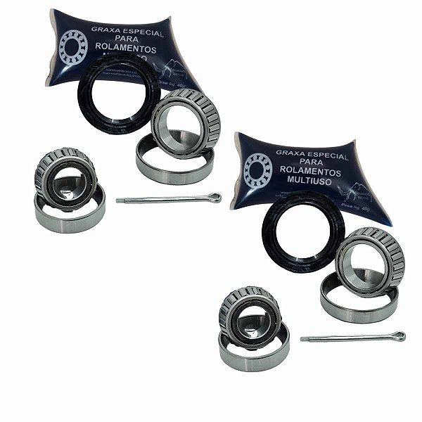 kit rolamento para 2 rodas traseira Celta Corsa Agile Prisma