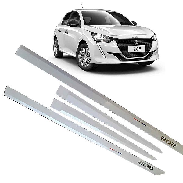 Friso Lateral Novo 208 Peugeot 2022 Branco Nacre