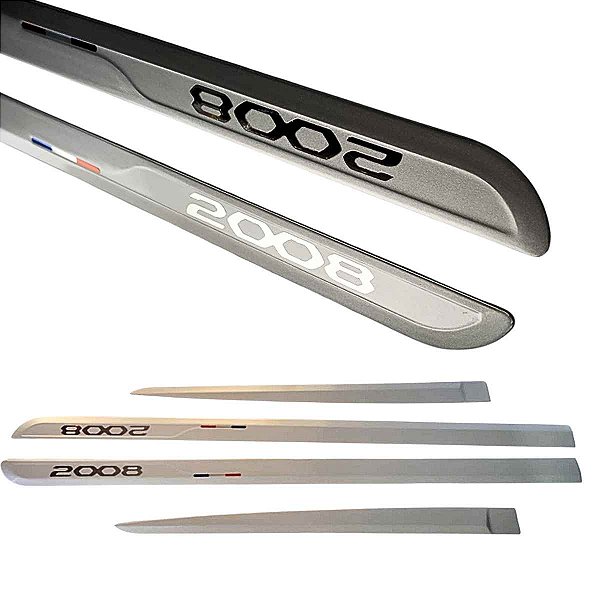 Friso Lateral Peugeot 2008 Cinza Gris Alumínio Metálico