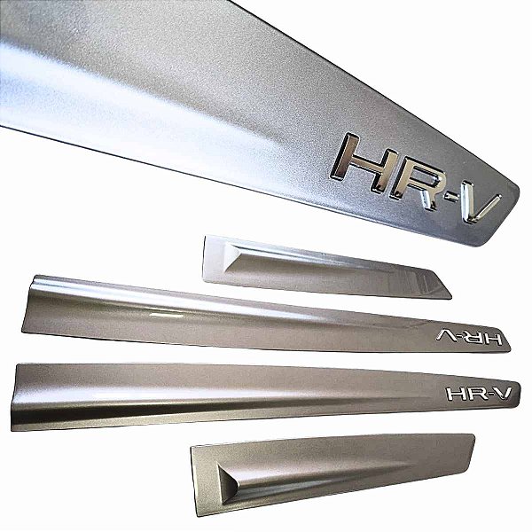 Friso Lateral New HR-V 2023 2024 2025 na Cor Prata Platinum