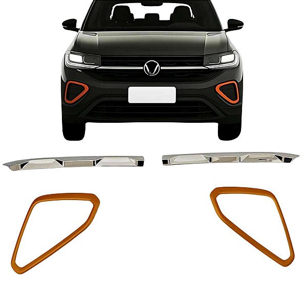 Aplique Moldura VW T-Cross Extreme Grade Milha Laranja