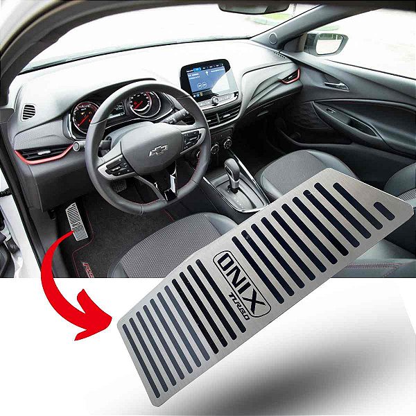 Descanso pé aço inox escovado novo Onix Hatch Plus Premier