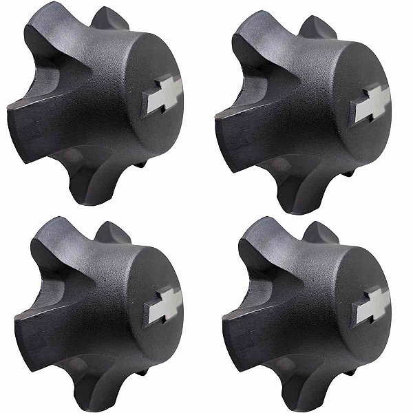 Kit 4 Calota centro roda D20 C20 A20 Silverado aro 6X16"