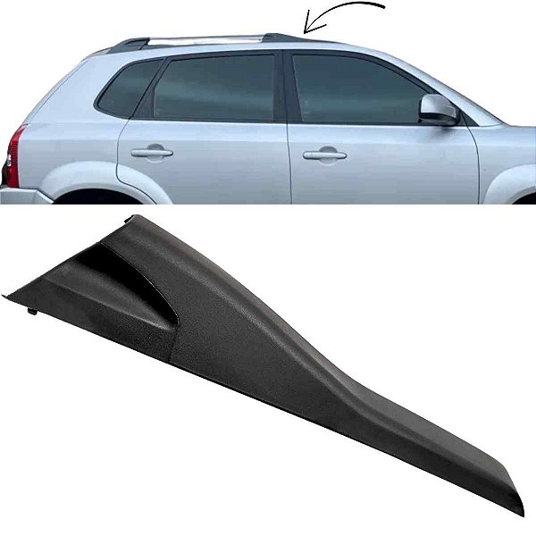 Acabamento Moldura Rack Teto Preto Diant Dir Tucson 2006‑18