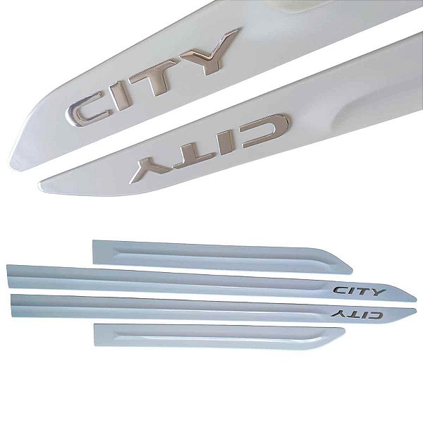 Friso Lateral New City Branco Topazio nome alto relevo