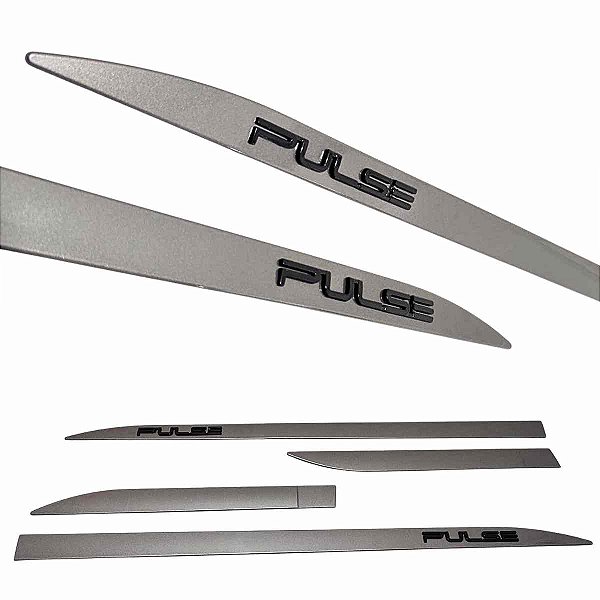 Friso Pulse Cinza Silverstone Nome alto relevo Black Piano