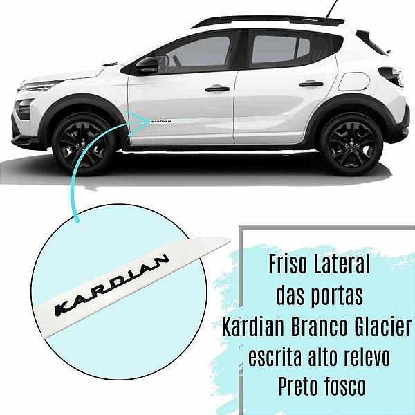 Friso Lateral de Porta Kardian 2024 2025 2026 Branco Glacier