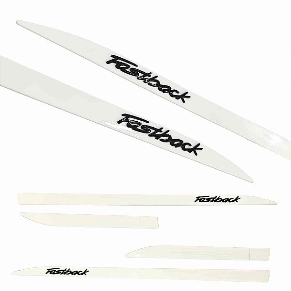 Friso Fastback Branco Banchisa Nome alto relevo Black Piano