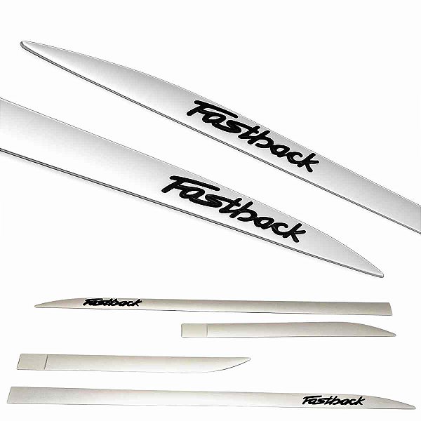 Friso Fastback Prata Bari nome alto relevo Black Piano