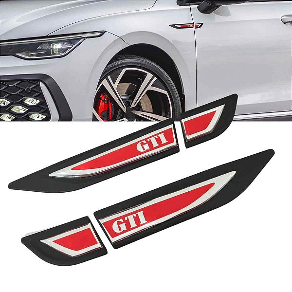 APLIQUE LATERAL RESINADO GTI PRETO FOSCO