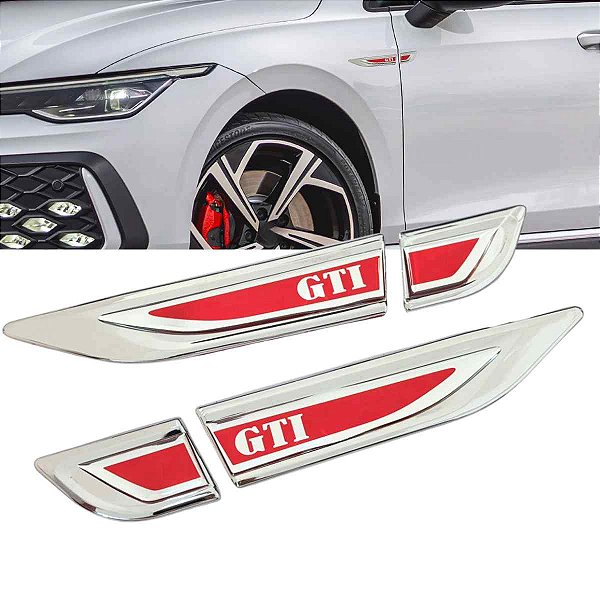 APLIQUE LATERAL RESINADO GTI CROMADO