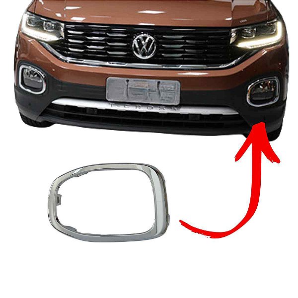 Moldura Cromada Farol de Milha T-Cross 19 a 21 LE Original