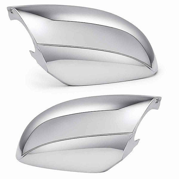 Par de Capa Retrovisor Amarok inferior Cromada 2009 a 2013