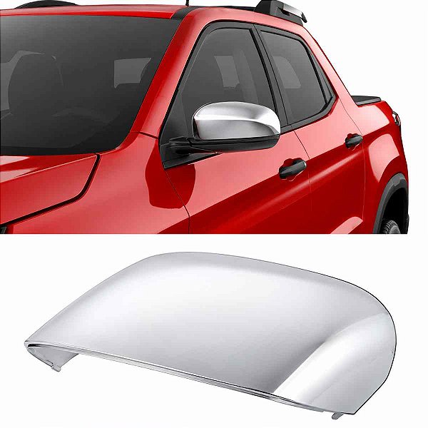 Capa Retrovisor Cromada Fiat Toro lado direito 2022 a 2025
