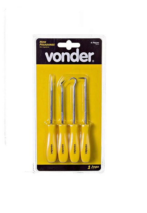 Kit Mini Pegadores 4 PÇS - Vonder