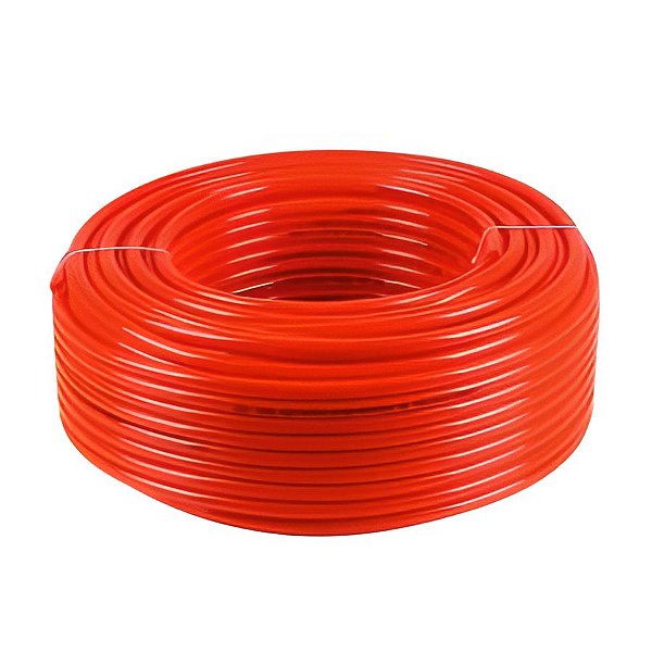TUBO POLIURETANO VERMELHO Ø6 MM - 1M