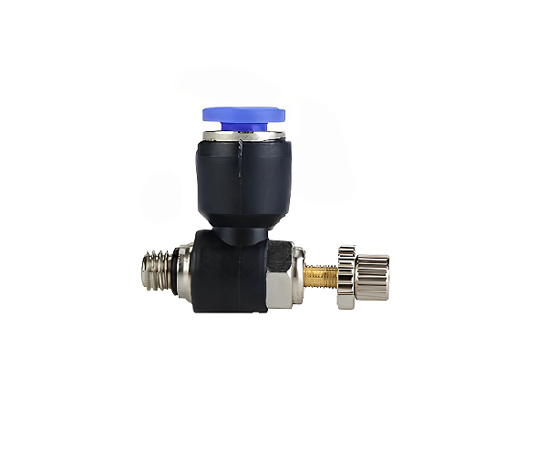 VALVULA REGULADOR FLUXO ROSCA Ø1/8 - TUBO Ø6 EASY