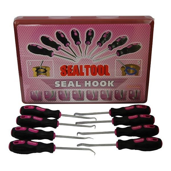 Kit Mini Pegadores C/ 8 Peças - Seal Hook