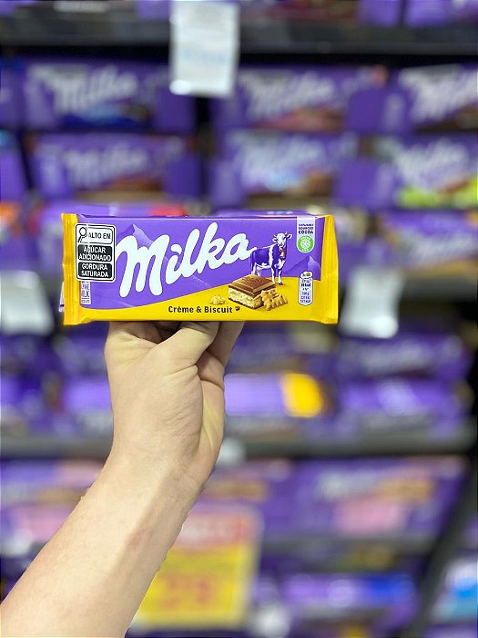 Milka Barra de Chocolate Cream Biscuit 100g