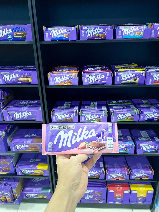 Milka Barra de Chocolate Strawberry 100g