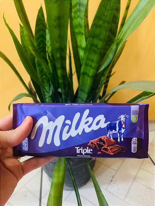 Milka Barra de Chocolate Triple Choco 90g