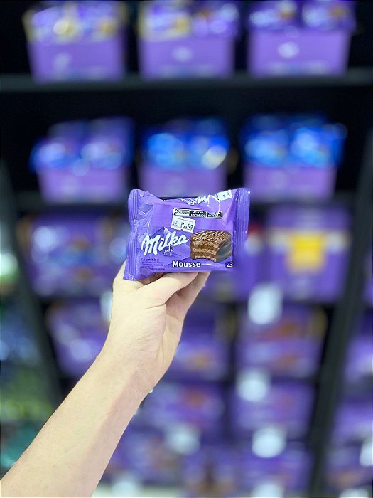 Milka Alfajor Mousse de Chocolate Três Camadas 55g