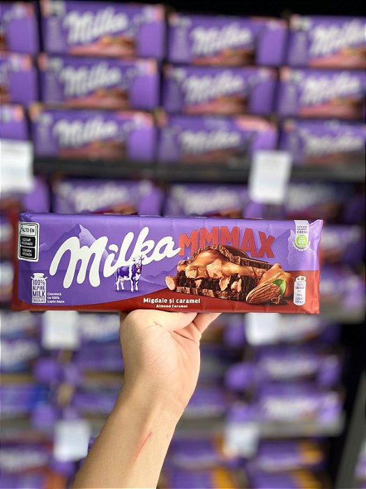 Milka Barra de Chocolate Gigante Almond Caramel 300g