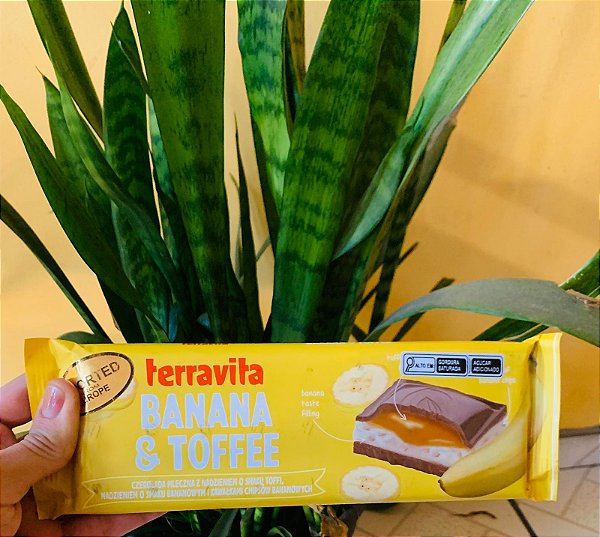 Terravita Barra de Chocolate Gigante Banana & Toffee 236g
