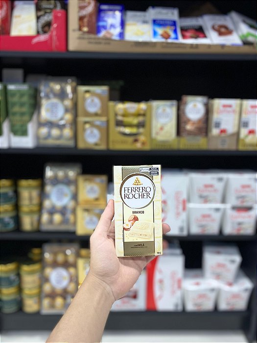 Chocolate Importado Ferrero Rocher Barra Weiss 90g