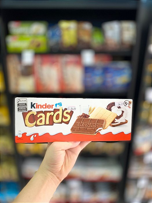 Kinder Cards Caixa com 5 pacotes de 2 unidades 128g