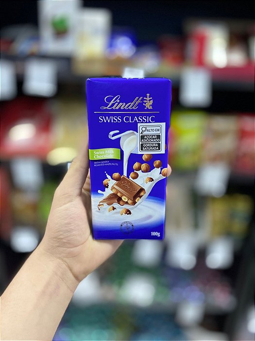 Lindt Chocolate Swiss Classic Hazelnuts 100g
