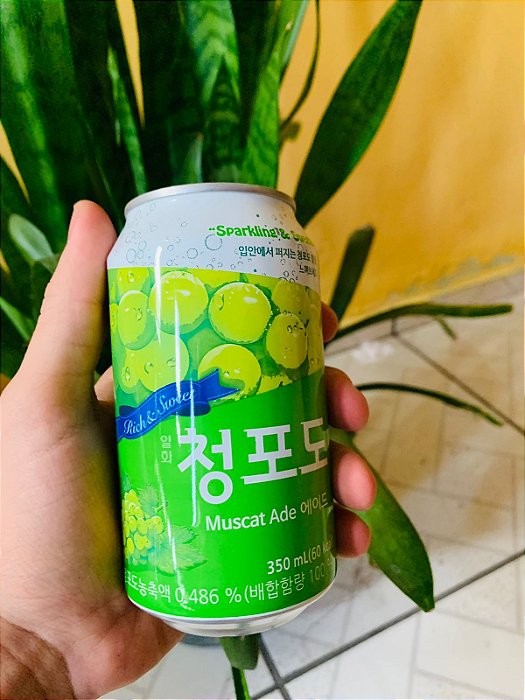 Suco Gaseificado Oriental Ilhwa Uva Verde  350ml