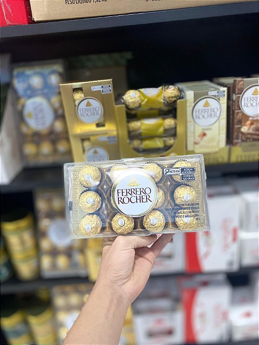 Ferrero Rocher Chocolate Caixa com 12 Unidades 150g