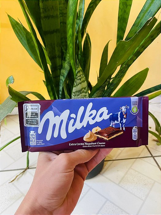 Chocolate Importado Milka Extra Cocoa Hazelnut Creme 85g