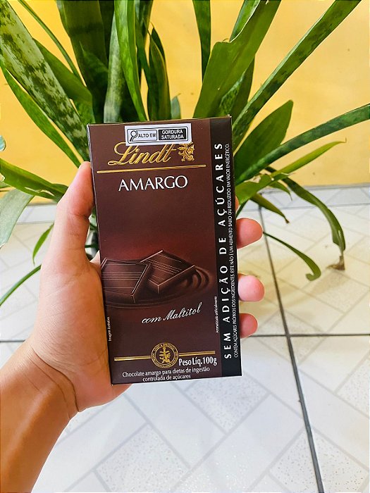 Lindt Chocolate Amargo 100g *Sem Adição de Açucares*