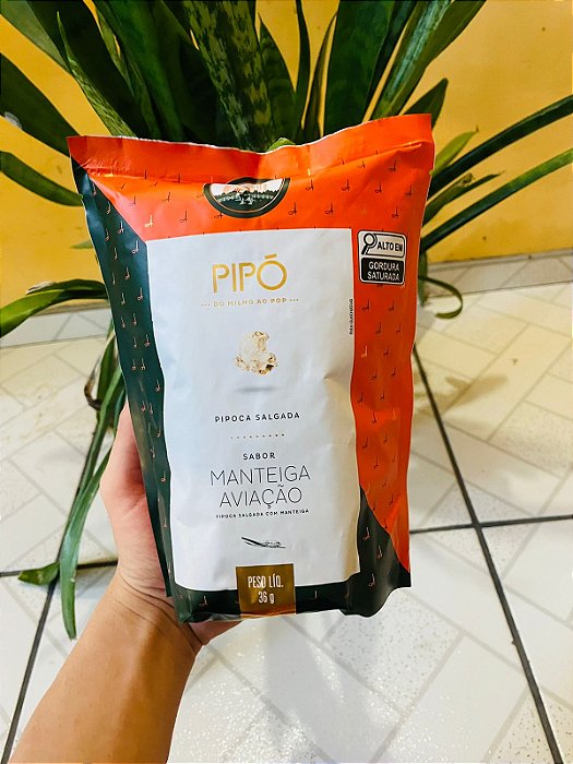 Pipó Pipocas Gourmet Manteiga Aviação 36g