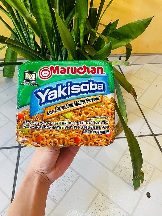 Yakisoba Maruchan Sabor Carne com Molho Teriyaki 95g (Para Preparar)