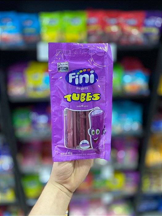 Bala Fini Tubes Uva 80g