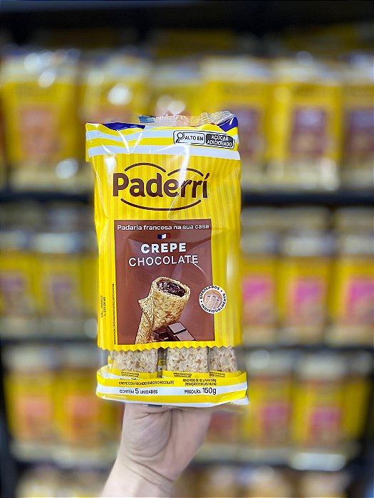 Pacote de Crepe Frances Paderri Chocolate Com 5 Unidades