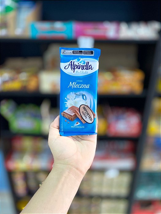 Barra de Chocolate Alpinella Ao leite 90g