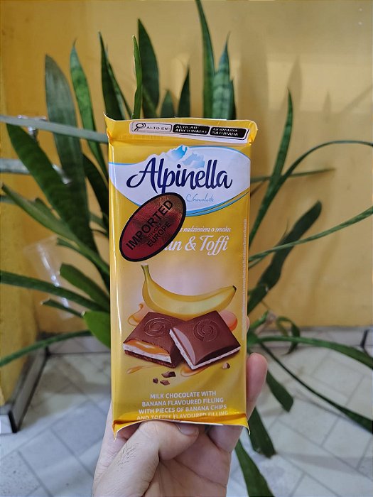 Barra de Chocolate Alpinella Banana 100g