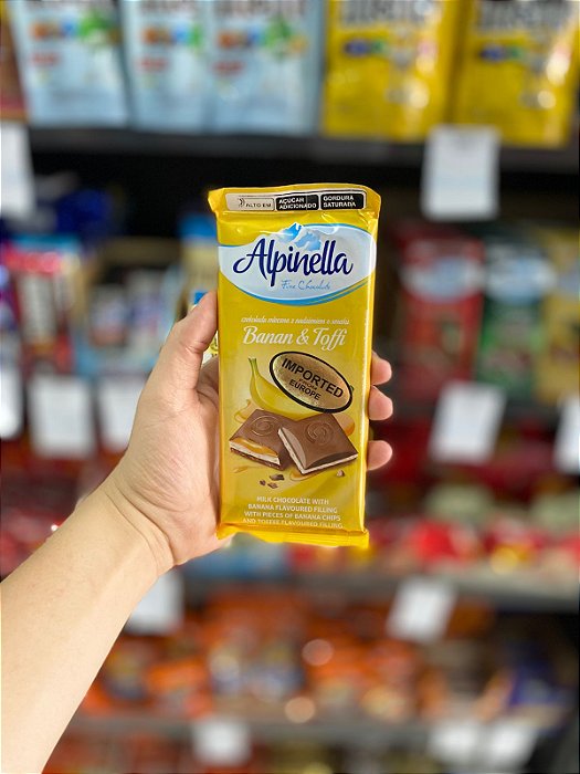 Barra de Chocolate Alpinella Banana 100g