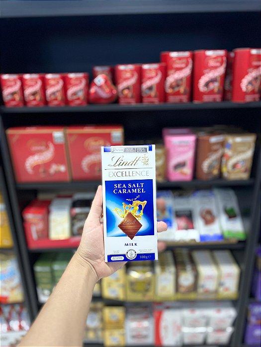 Lindt Chocolate Barra Excellence Sea Salt Caramel 100g