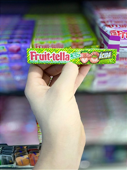 Fruittella Bala Mastigavel Morango Acido 40g