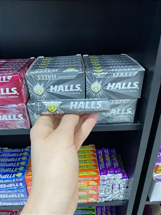 Halls Bala Menta Prata 28g